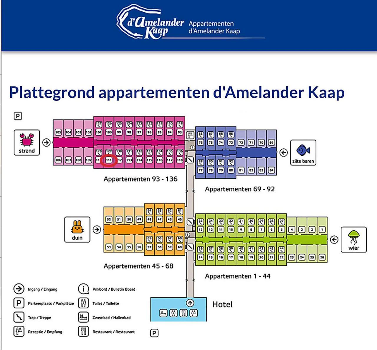Appartement Noorderkragt, Amelander Kaap Hollum  Kültér fotó